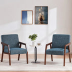 Poltrona di design Mid-Century Modern da 70,8 cm imbottita con braccioli