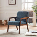 Poltrona di design Mid-Century Modern da 70,8 cm imbottita con braccioli