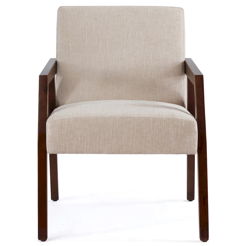 Poltrona di design Mid-Century Modern da 70,8 cm imbottita con braccioli