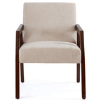 Poltrona di design Mid-Century Modern da 70,8 cm imbottita con braccioli