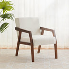 Poltrona di design Mid-Century Modern da 70,8 cm imbottita con braccioli