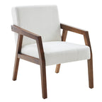 Poltrona di design Mid-Century Modern da 70,8 cm imbottita con braccioli