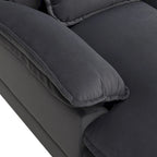 Divano Sezionale Modulare Moderno a U a 6 Posti Imbottito Trasformabile in Letto