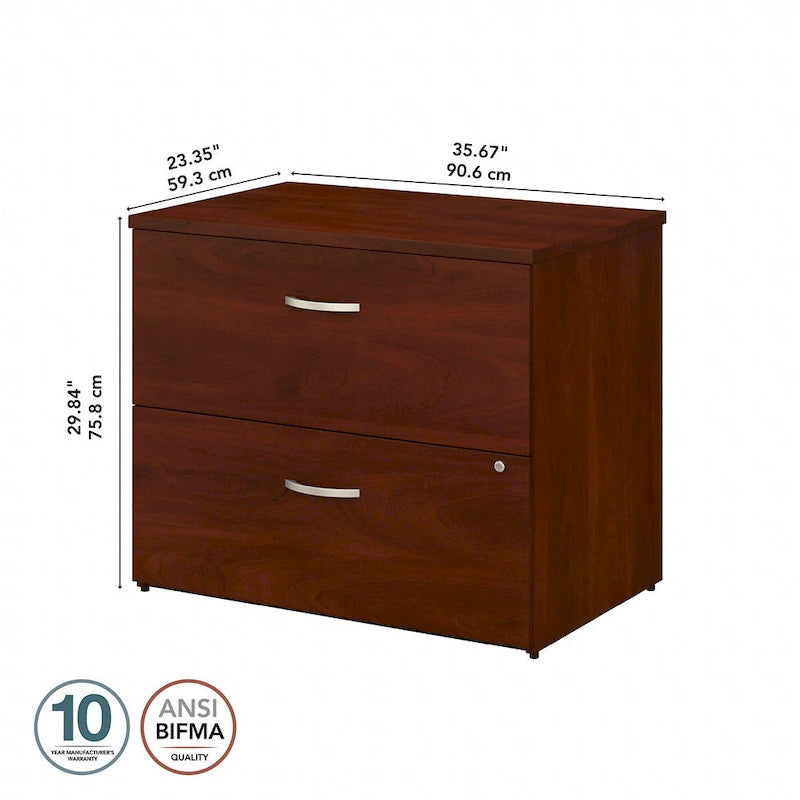 Classificatore orizzontale a 2 cassetti con guide a sfera e chiusura singola