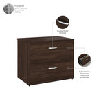 Classificatore orizzontale a 2 cassetti con guide a sfera e chiusura singola