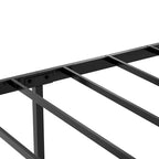 Letto a piattaforma Queen Size con testiera contenitore, luce LED e ricarica