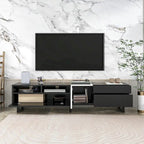 Mobile porta TV moderno con doppio vano portaoggetti per TV da 80 pollici - 15,00 x 70,90 x 19,70
