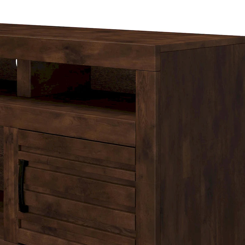 Mobile Porta TV da 72" per TV fino a 85" – Finitura Whiskey, Nessun Montaggio Richiesto