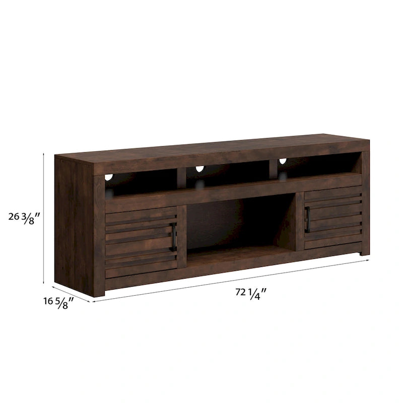 Mobile Porta TV da 72" per TV fino a 85" – Finitura Whiskey, Nessun Montaggio Richiesto