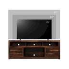 Mobile Porta TV da 72" per TV fino a 85" – Finitura Whiskey, Nessun Montaggio Richiesto