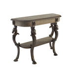 Console da Ingresso in Peltro con Finitura Elegante