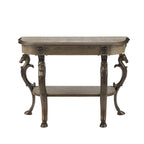 Console da Ingresso in Peltro con Finitura Elegante