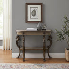 Console da Ingresso in Peltro con Finitura Elegante