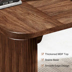 Scrivania direzionale moderna da 62,99 W, semplice scrivania per computer con piano e gambe in legno multistrato