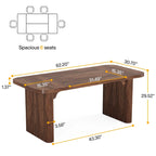 Scrivania direzionale moderna da 62,99 W, semplice scrivania per computer con piano e gambe in legno multistrato