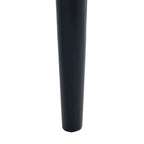 Poltrona d'accento in rattan stile Mid-Century con struttura in legno nero 24.8L x 30.7H