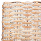 Poltrona in Rattan Grigio Effetto Invecchiato 71 cm L x 61 cm P x 84 cm H