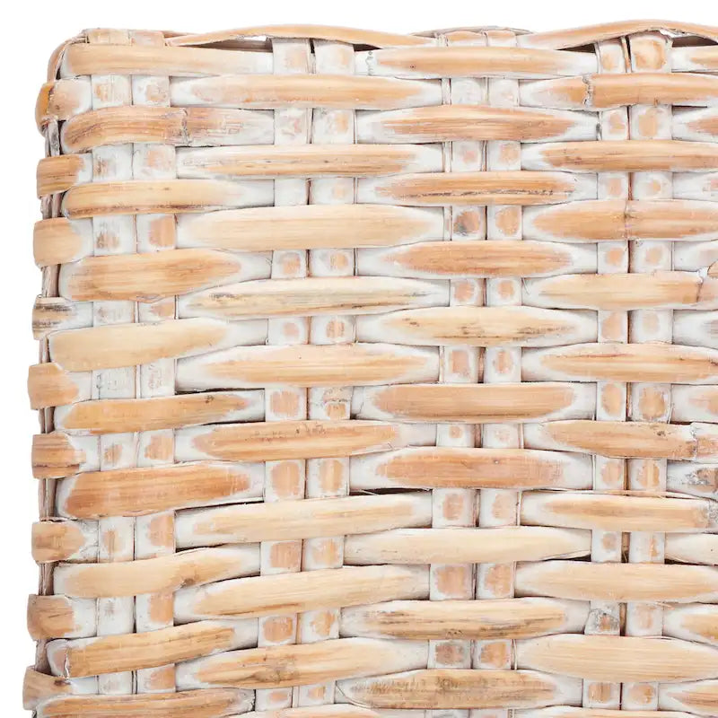 Poltrona in Rattan Grigio Effetto Invecchiato 71 cm L x 61 cm P x 84 cm H