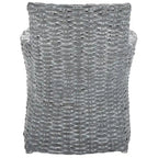Poltrona in Rattan Grigio Effetto Invecchiato 71 cm L x 61 cm P x 84 cm H