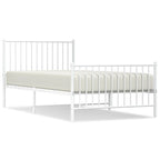 Telaio letto in acciaio verniciato a polvere con doghe rinforzate 81,5x41,1x35,6