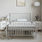 Telaio letto in acciaio verniciato a polvere con doghe rinforzate 81,5x41,1x35,6