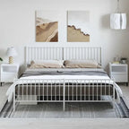 Telaio letto in acciaio verniciato a polvere con doghe rinforzate 81,5x41,1x35,6