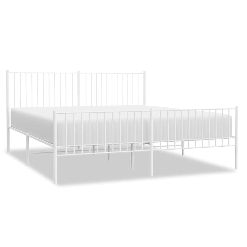 Telaio letto in acciaio verniciato a polvere con doghe rinforzate 81,5x41,1x35,6