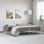 Telaio letto in acciaio verniciato a polvere con doghe rinforzate 81,5x41,1x35,6