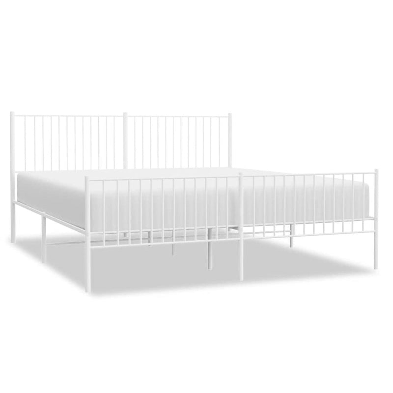Telaio letto in acciaio verniciato a polvere con doghe rinforzate 81,5x41,1x35,6