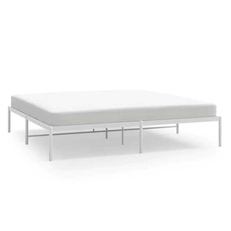 Telaio letto in acciaio verniciato a polvere con doghe rinforzate 81,5x41,1x35,6