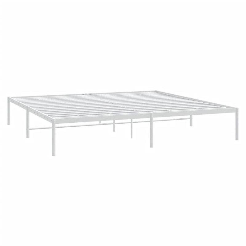 Telaio letto in acciaio verniciato a polvere con doghe rinforzate 81,5x41,1x35,6