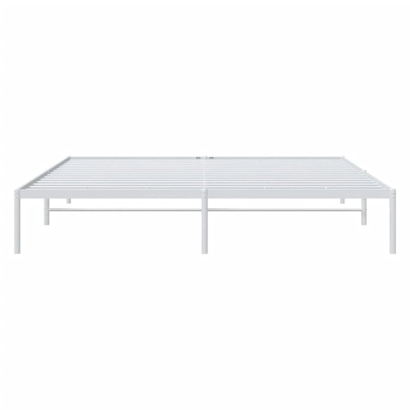 Telaio letto in acciaio verniciato a polvere con doghe rinforzate 81,5x41,1x35,6