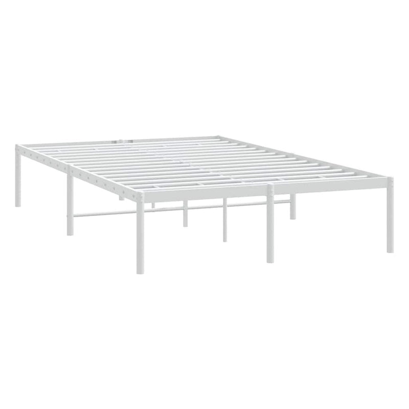 Telaio letto in acciaio verniciato a polvere con doghe rinforzate 81,5x41,1x35,6