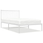 Telaio letto in acciaio verniciato a polvere con doghe rinforzate 81,5x41,1x35,6