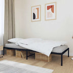 Telaio letto in acciaio verniciato a polvere con doghe rinforzate 81,5x41,1x35,6