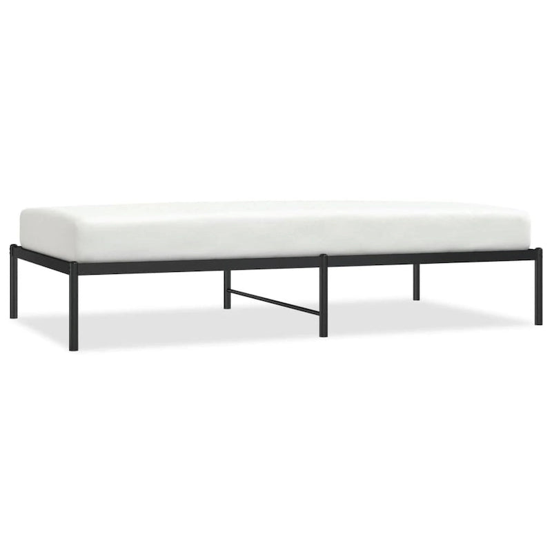Telaio letto in acciaio verniciato a polvere con doghe rinforzate 81,5x41,1x35,6