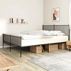 Telaio letto in acciaio verniciato a polvere con doghe rinforzate 81,5x41,1x35,6