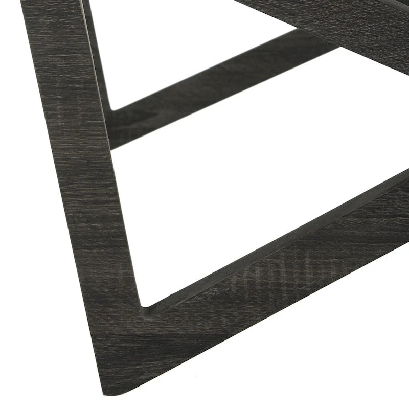 Tavolino da Caffè Mid-Century con Piano in Vetro 34L x 34P x 15A