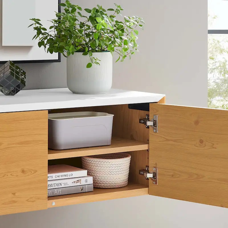 Armadietto portaoggetti da parete per ufficio con ante magnetiche