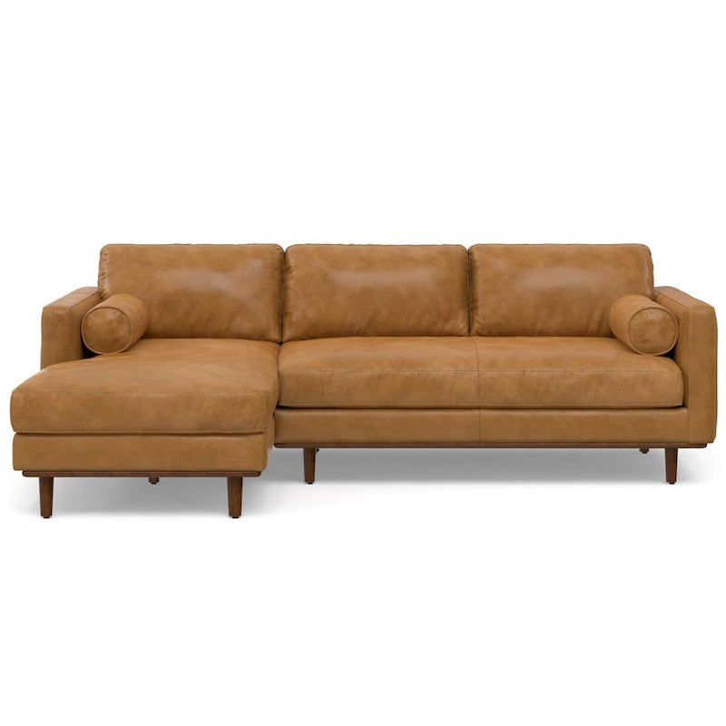 Divano Sezionale a L Moderno Metà Secolo con Chaise, 259 cm, Lato Sinistro