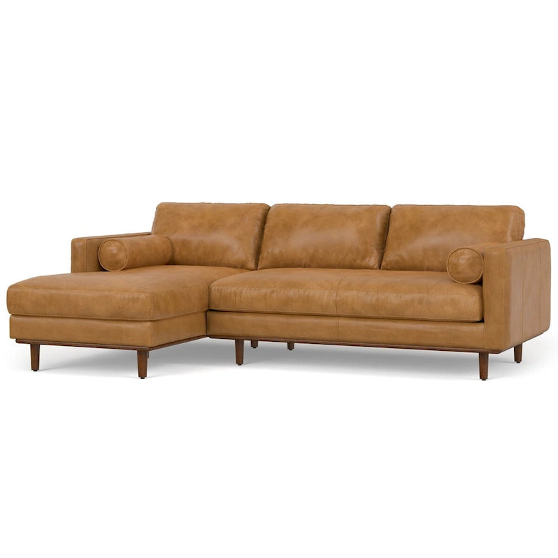 Divano Sezionale a L Moderno Metà Secolo con Chaise, 259 cm, Lato Sinistro