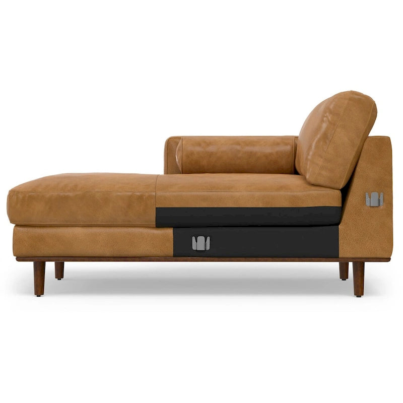 Divano Sezionale a L Moderno Metà Secolo con Chaise, 259 cm, Lato Sinistro