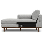 Divano Sezionale a L Moderno Metà Secolo con Chaise, 259 cm, Lato Sinistro