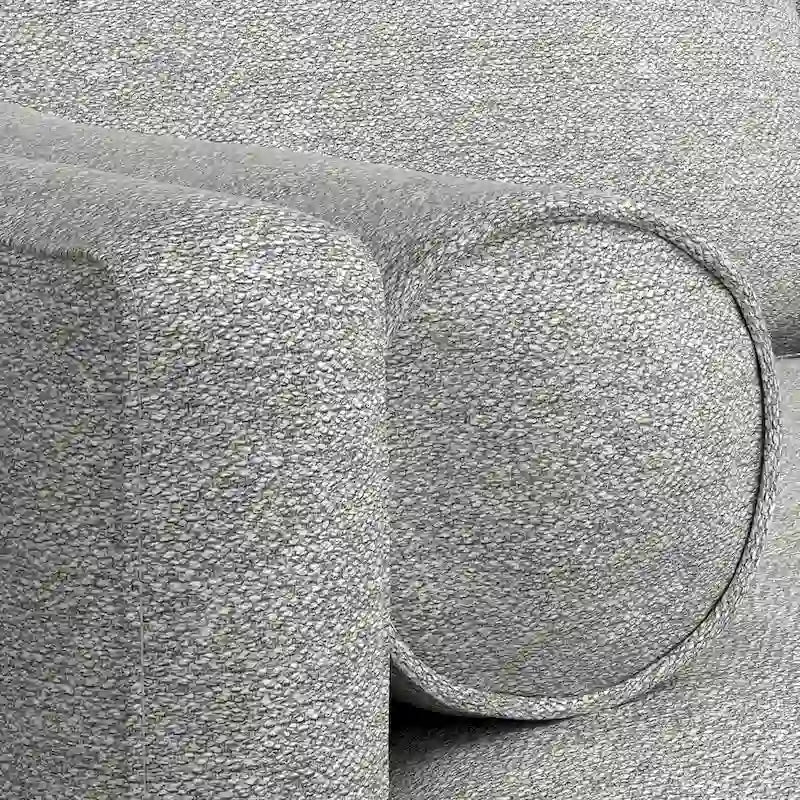 Divano Sezionale a L Moderno Metà Secolo con Chaise, 259 cm, Lato Sinistro