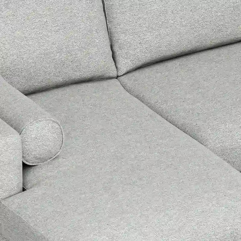 Divano Sezionale a L Moderno Metà Secolo con Chaise, 259 cm, Lato Sinistro