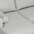 Divano Sezionale a L Moderno Metà Secolo con Chaise, 259 cm, Lato Sinistro