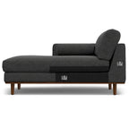Divano Sezionale a L Moderno Metà Secolo con Chaise, 259 cm, Lato Sinistro