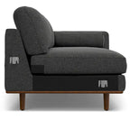 Divano Sezionale a L Moderno Metà Secolo con Chaise, 259 cm, Lato Sinistro