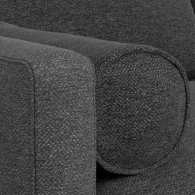 Divano Sezionale a L Moderno Metà Secolo con Chaise, 259 cm, Lato Sinistro