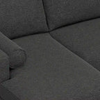 Divano Sezionale a L Moderno Metà Secolo con Chaise, 259 cm, Lato Sinistro